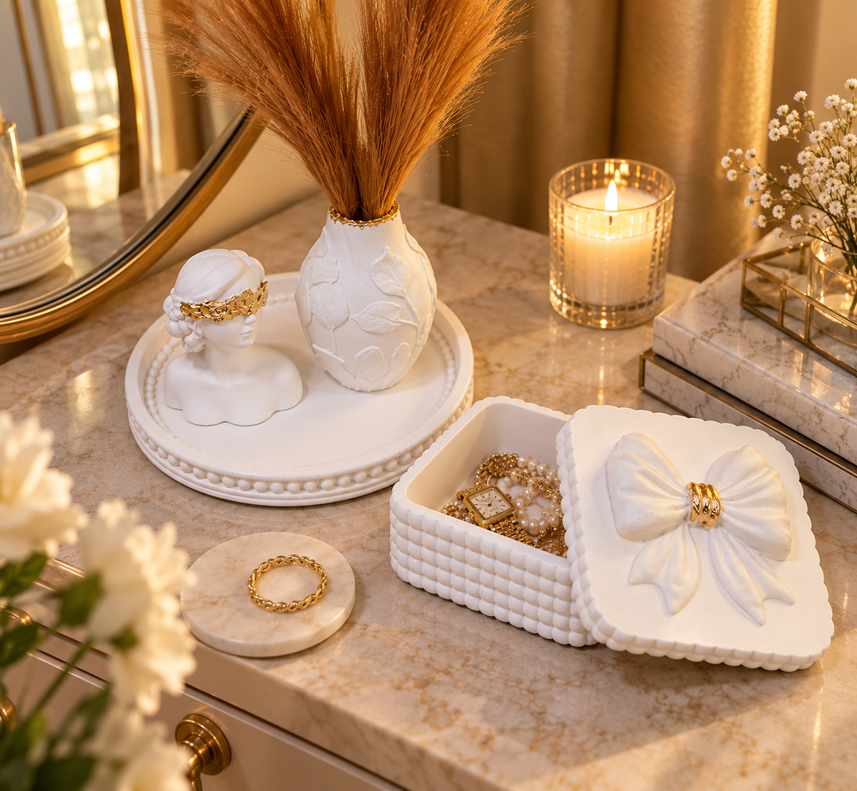 Luxury Decor & Jewelry Box Combo Deal