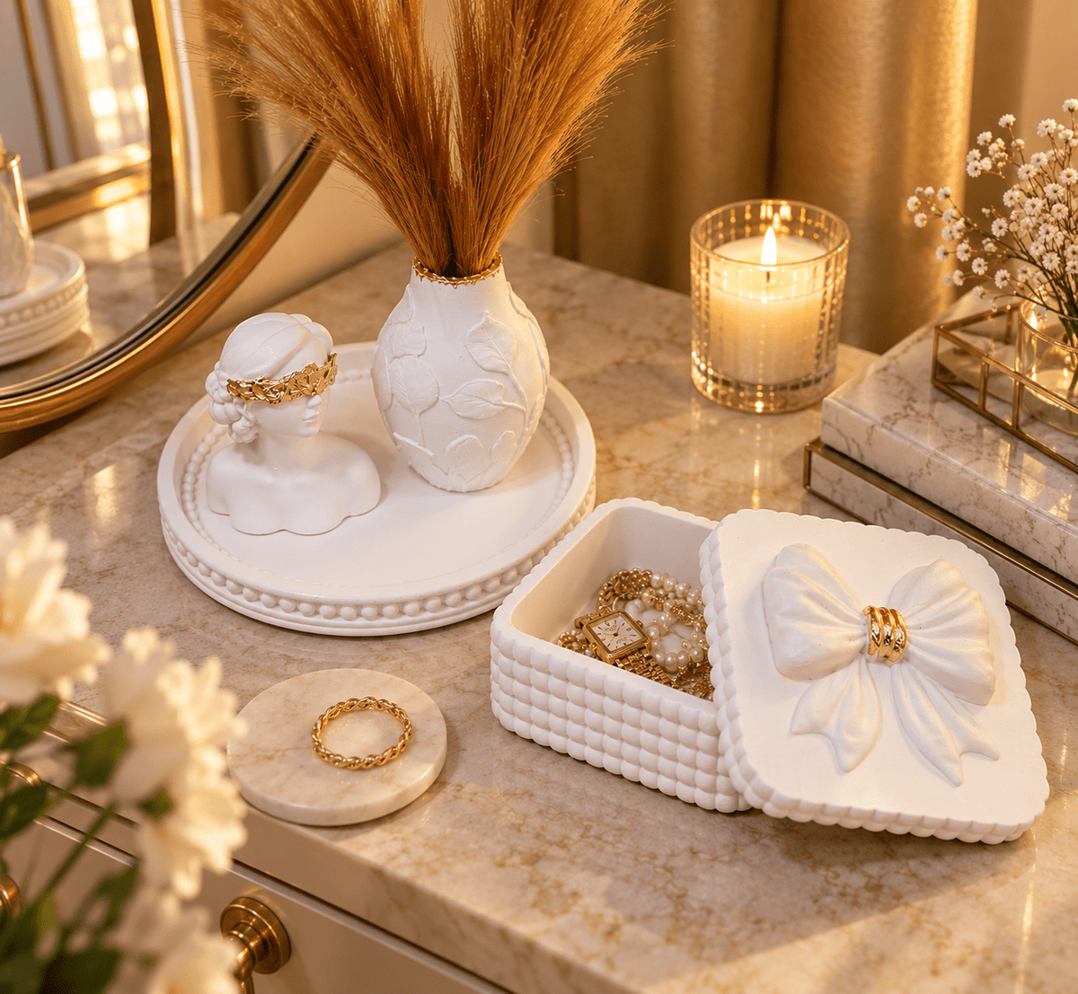 Luxury Decor & Jewelry Box Combo Deal