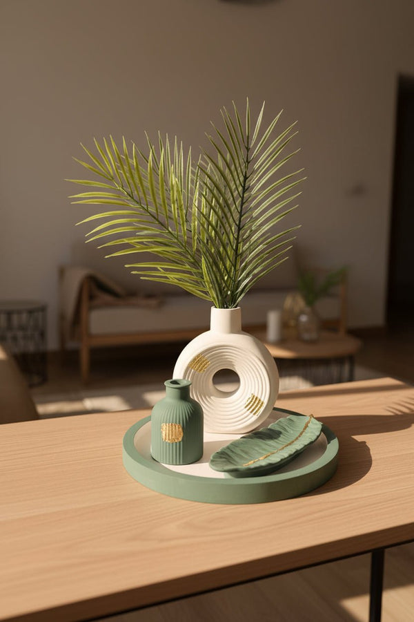 Handcrafted Luxury Feather Decor Set